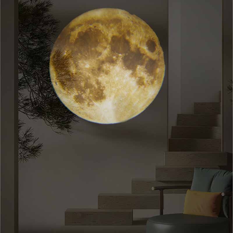 Žemės ir mėnulio projektinė lempa