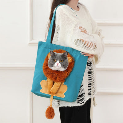 Nešiojamas naminių gyvūnų krepšys ,,Liūtas"